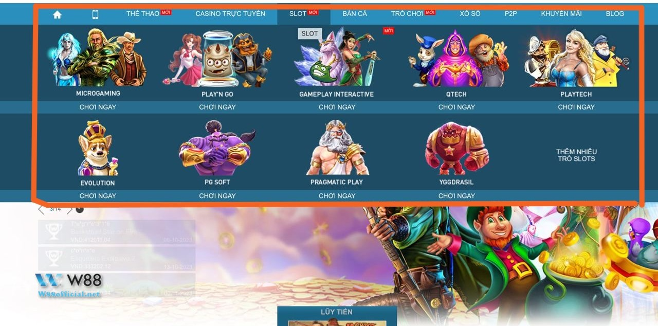 Một số ưu điểm nổi bật nhất tại W88 Slot Online