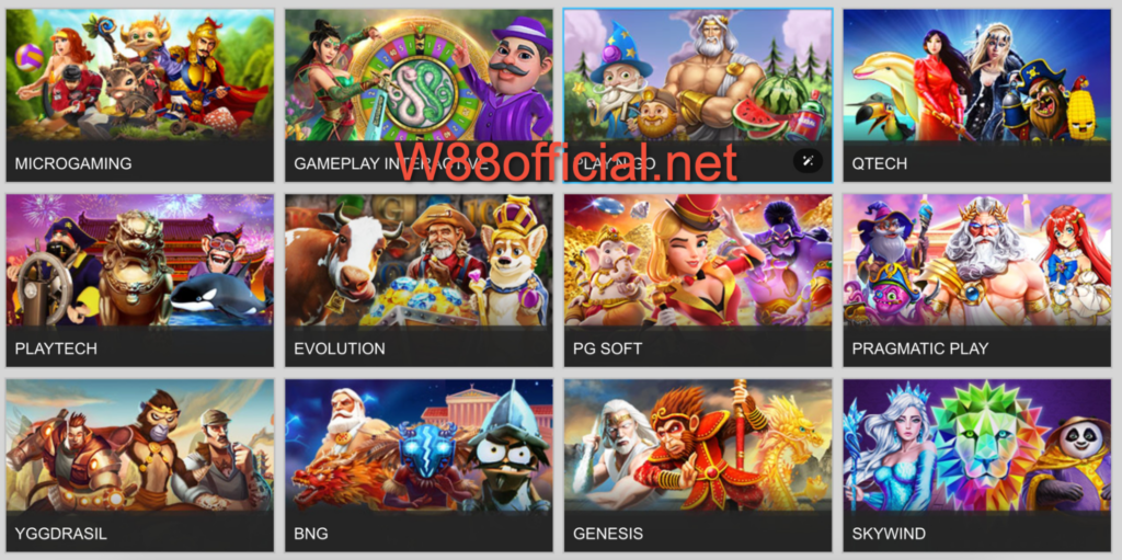 Kho slot game tại W88 đa dạng các thể loại 